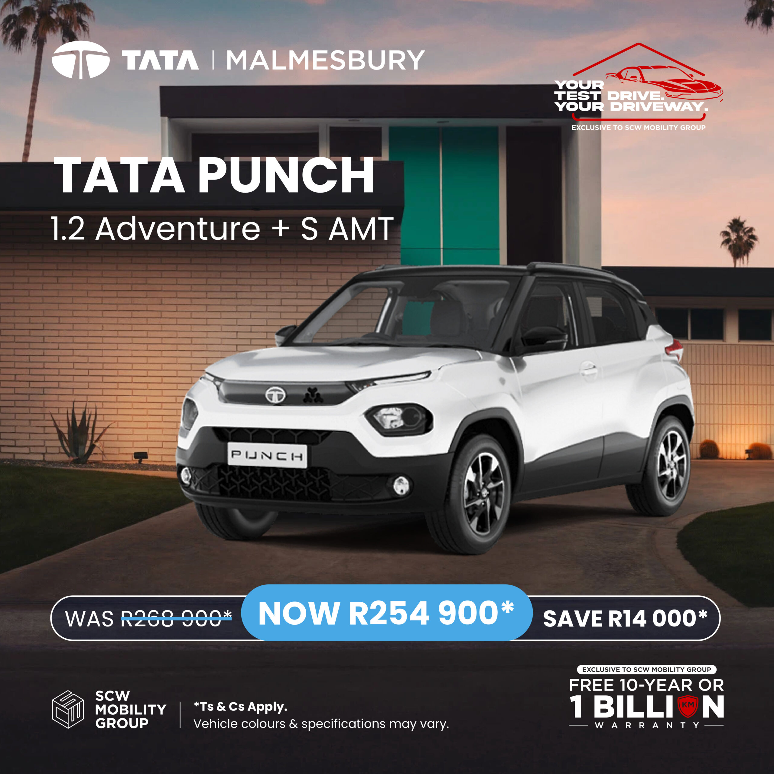 TATA Punch 1.2 Adventure + AMT now R254 900*