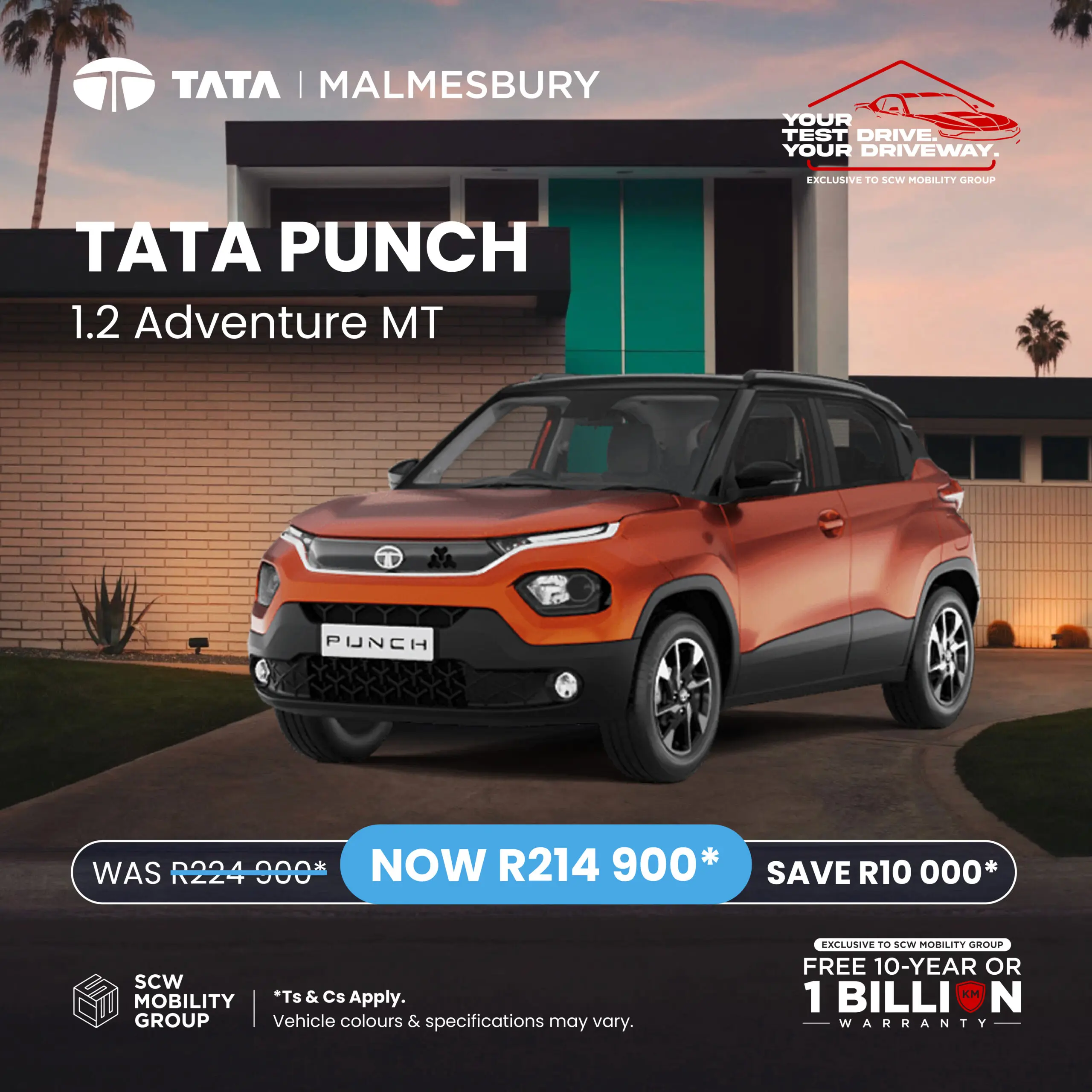 TATA Punch 1.2 Adventure MT now R214 900*